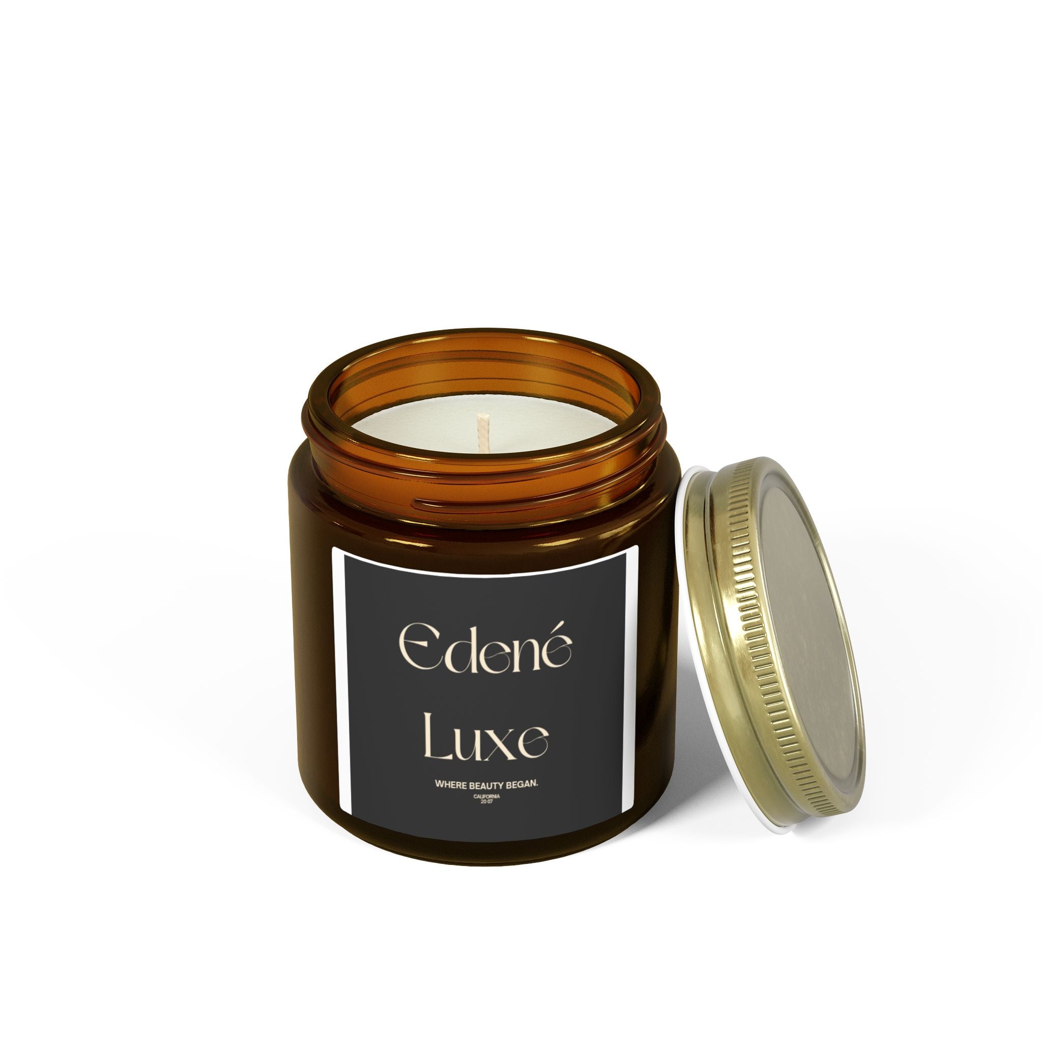 Silken Petal Candle — Luxe Scented Coconut Apricot Soy Blend (4oz & 9oz)